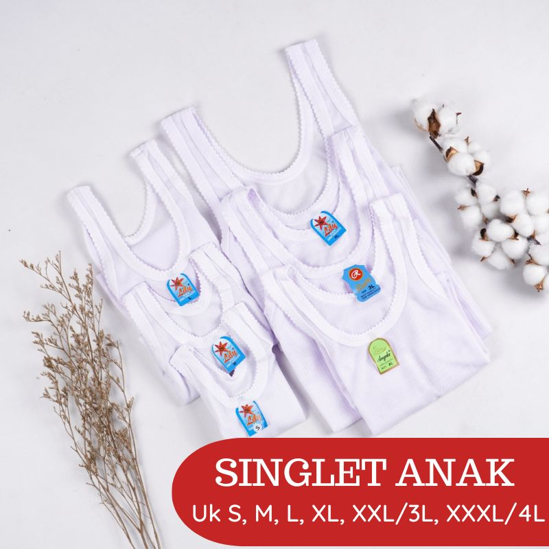 RC Singlet Bayi/Kaos DaIam Anak/ Kaos Kutang Bayi Umur 1 tahun hingga 10 th