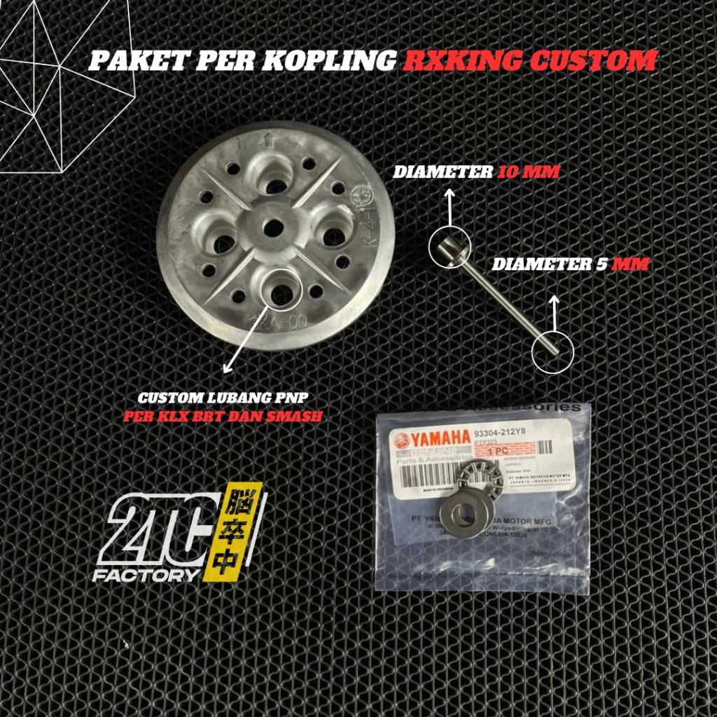 PAKET KOPLING RX KING LAWAN KAKI 4 RX KING CUSTOM LAWAN KAKI 4 RXKING RACING STUT RXKING CUSTOM