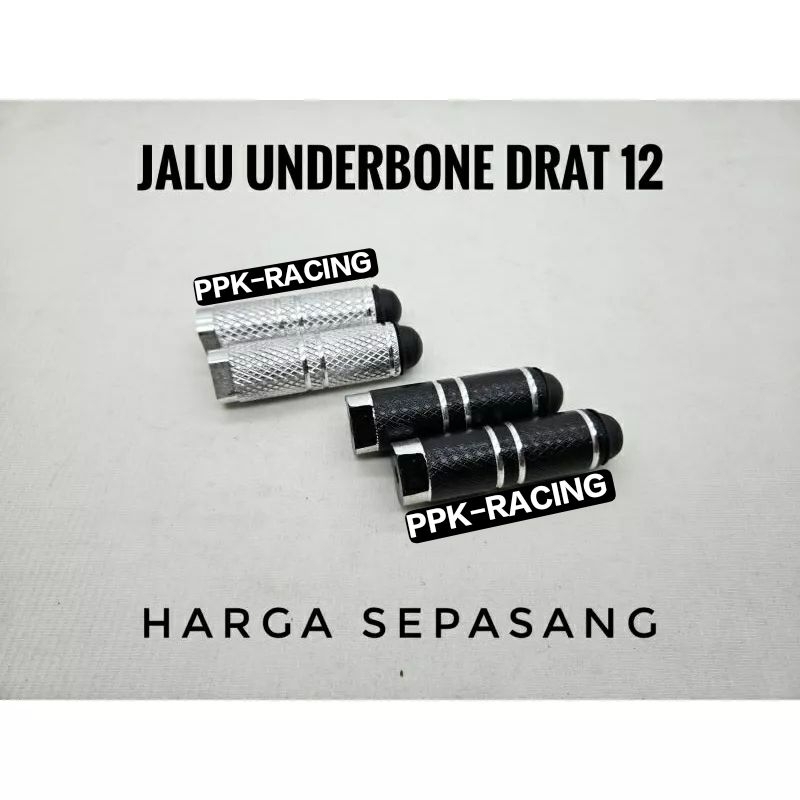 Jalu Underbone Drat 12 Jalu Pijakan Kaki Universal PNP Semua Underbone Drat 12