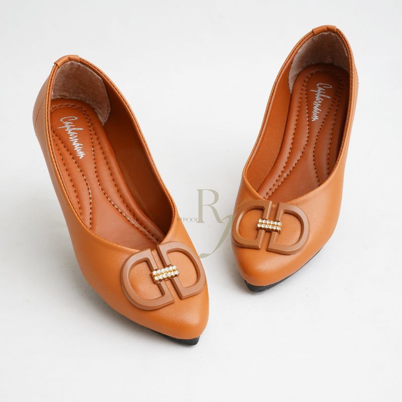 CAPHARNAUM [GBB 702] Flats Shoes Sepatu Hitam Terbaru Wanita Women Shoes