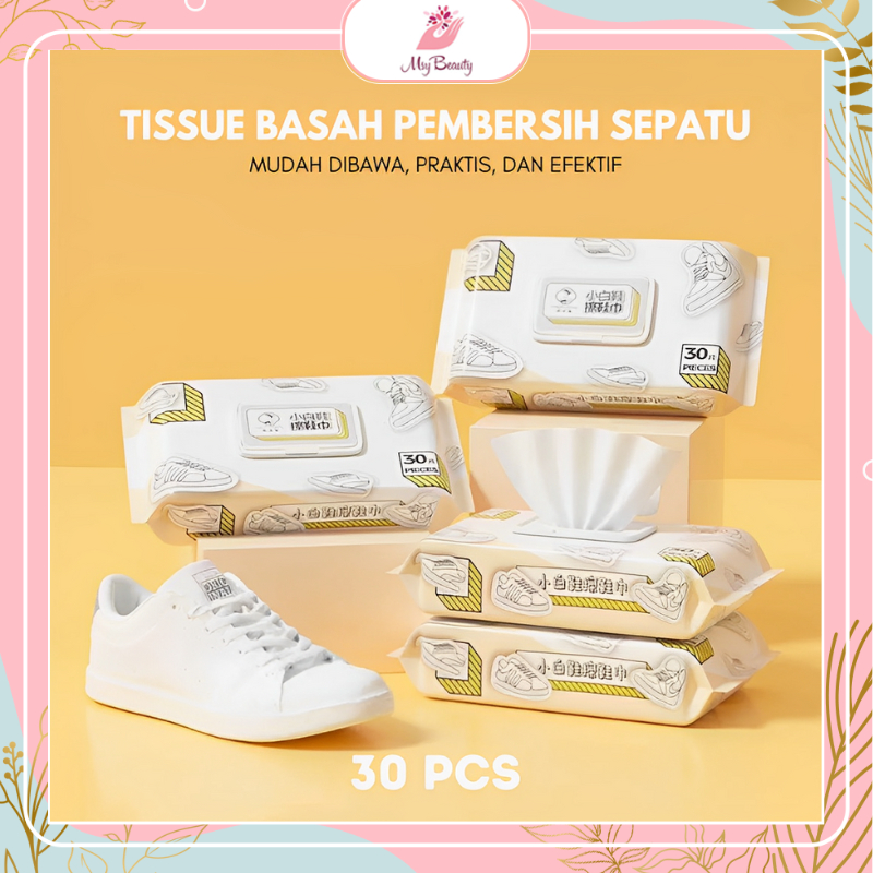 MSY Tissue Basah Pembersih Sepatu/Quick Wipes Shoe Cleaner/Tissue Basah Portabel isi 12pcs-30pcs/Pembersih Sepatu