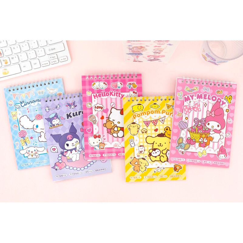 

Buku STICKER 3in1 Semi Transparant Kertas dan Free Kertas Polos Viral Terlaris Sanrio Kartun V039