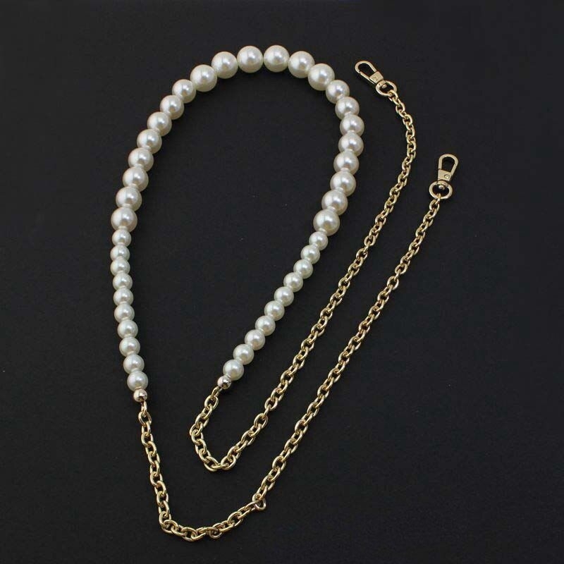 FANMY | 100cm strap chain extension | rantai tas gold mix mutiara | pearl chain extension | strap ta