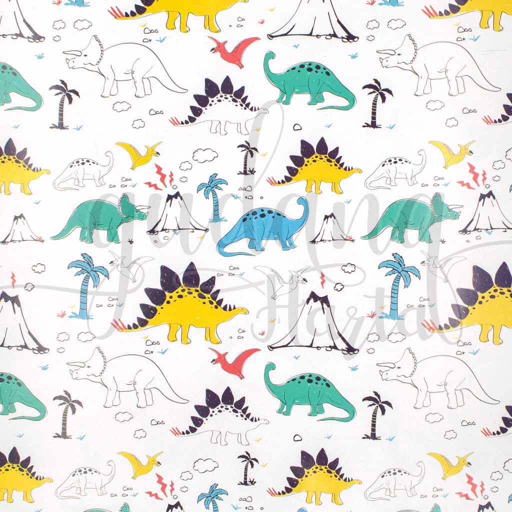 Kertas Kado Anak Dinosaurus Animal Gift Wrapping Paper Unik GH 510108