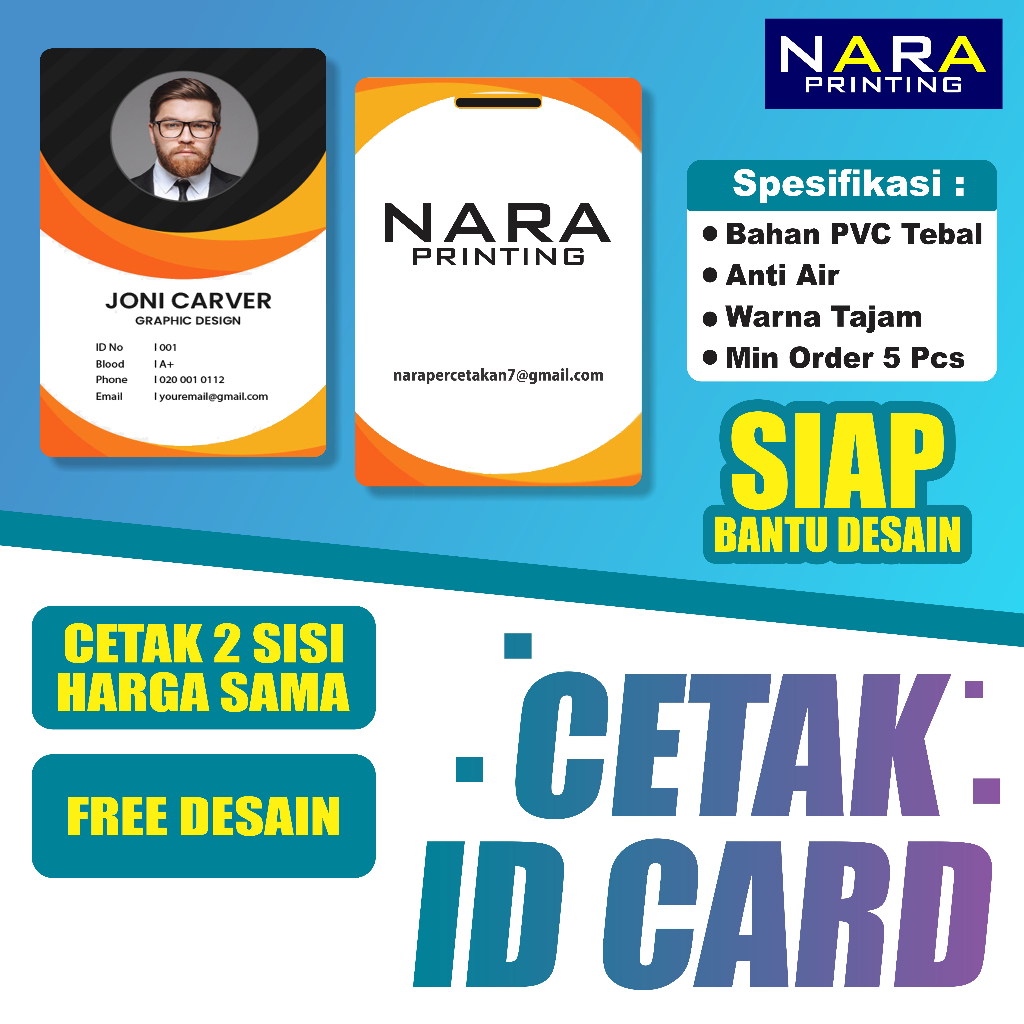 

CETAK ID CARD PVC PREMIUM CUSTOM