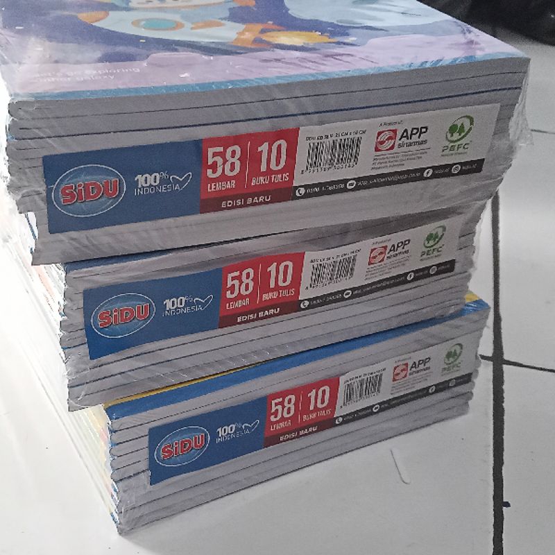 

10 pcs Buku tulis sinar dunia sidu 58 lembar