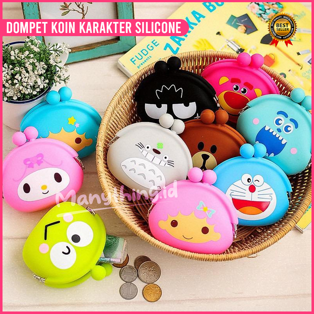 Dompet Koin Karakter Lucu Jelly Silicone Silikon Coin Dompet