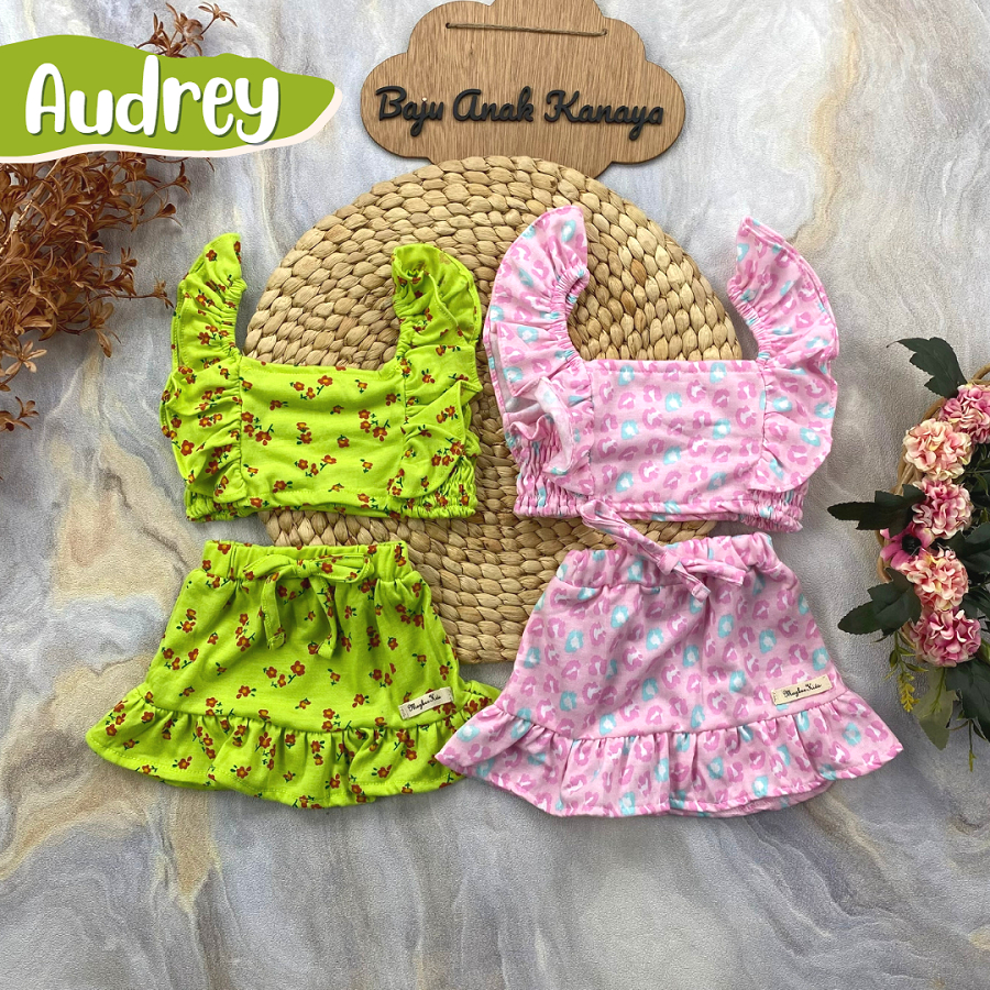 0-18 BLN SETELAN BAYI AUDREY ONESET BAYI PEREMPUAN  BY MYBEE