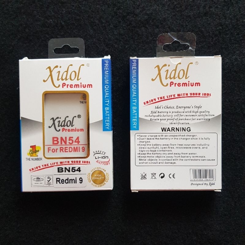 Baterai Xidol Batre Idol Xiaomi Redmi 9 BN54 Battery Premium