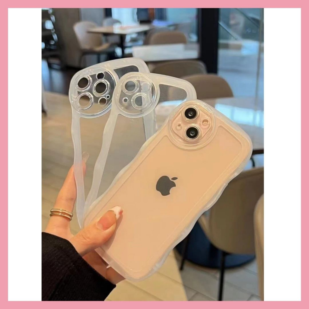 VIVO Y30/Y30i/Y30S/Y50/Y02/Y16/Y19/Y22/Y35 2022/Y53/Y71/Y75/Y83 Case Gelombang CLEAR 3D VENUS ACC