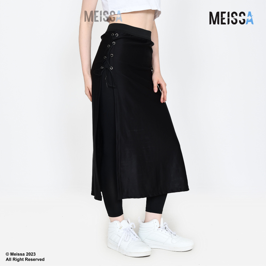 MEISSA Stelan Rok Panjang legging Olahraga Stelan Rok Celana Olahraga Muslimah Rok Senam Panjang Lari Zumba