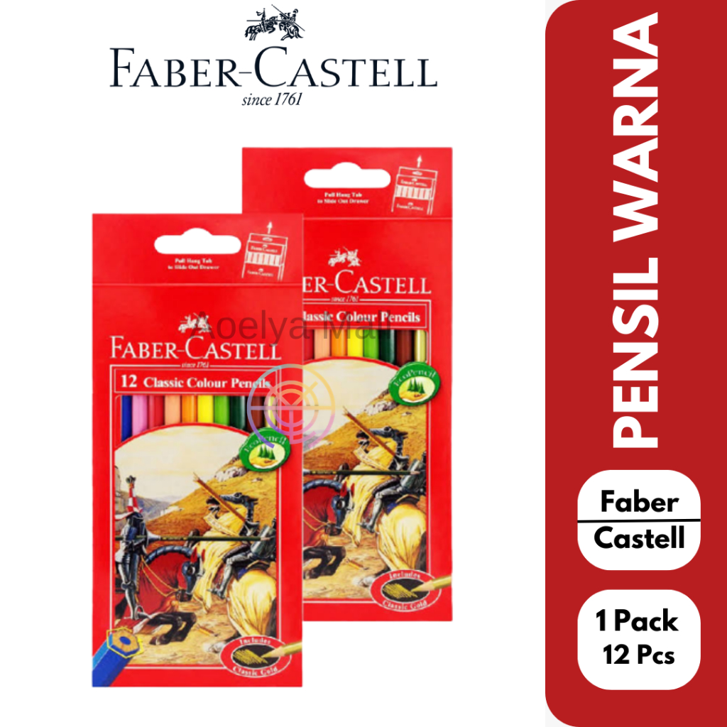 

Pensil Warna / Gambar Faber Castell Classic 12 Warna Long (Mewarnai)