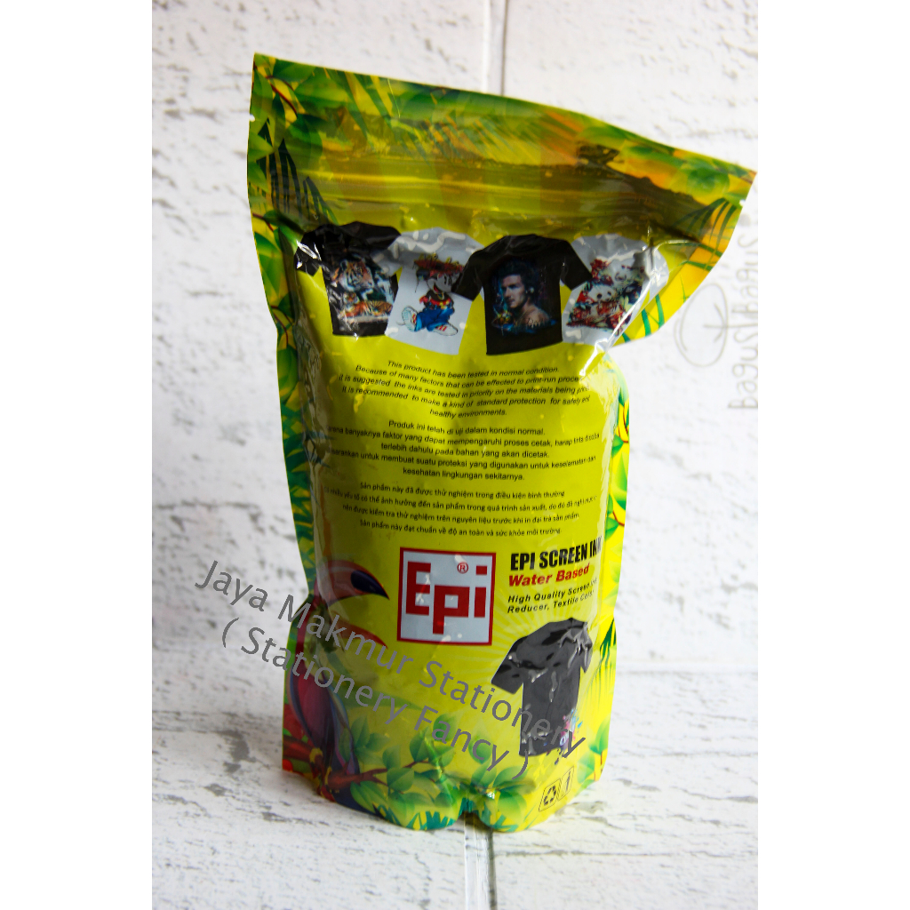 Pewarna Textile Pakaian 1 Kg Epi Screen Ink T-19 (Hitam)