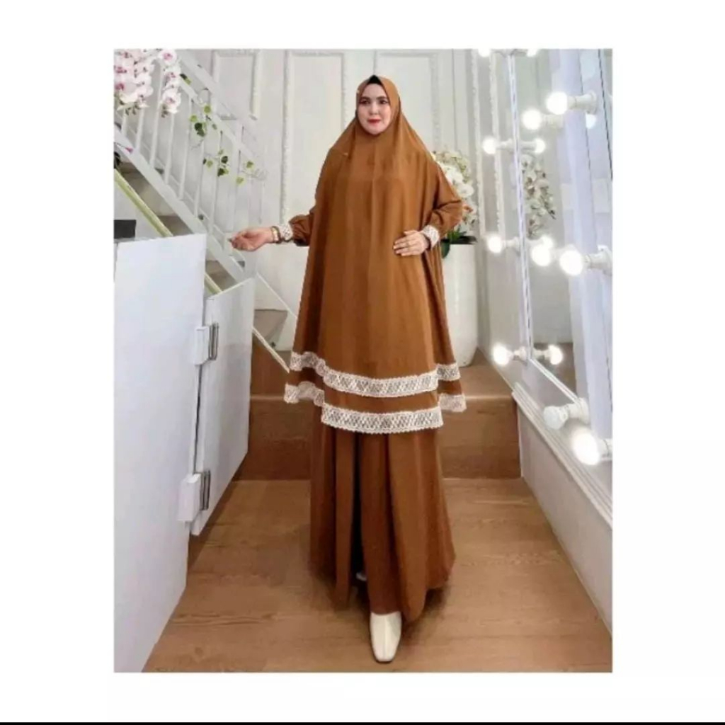 Gamis Syari Terbaru 2023 Set Khimar Citana Plus Cadar Bahan Crinkle Airflow Baju Kondangan Wanita Jumbo Dress Pesta Fashion Muslim