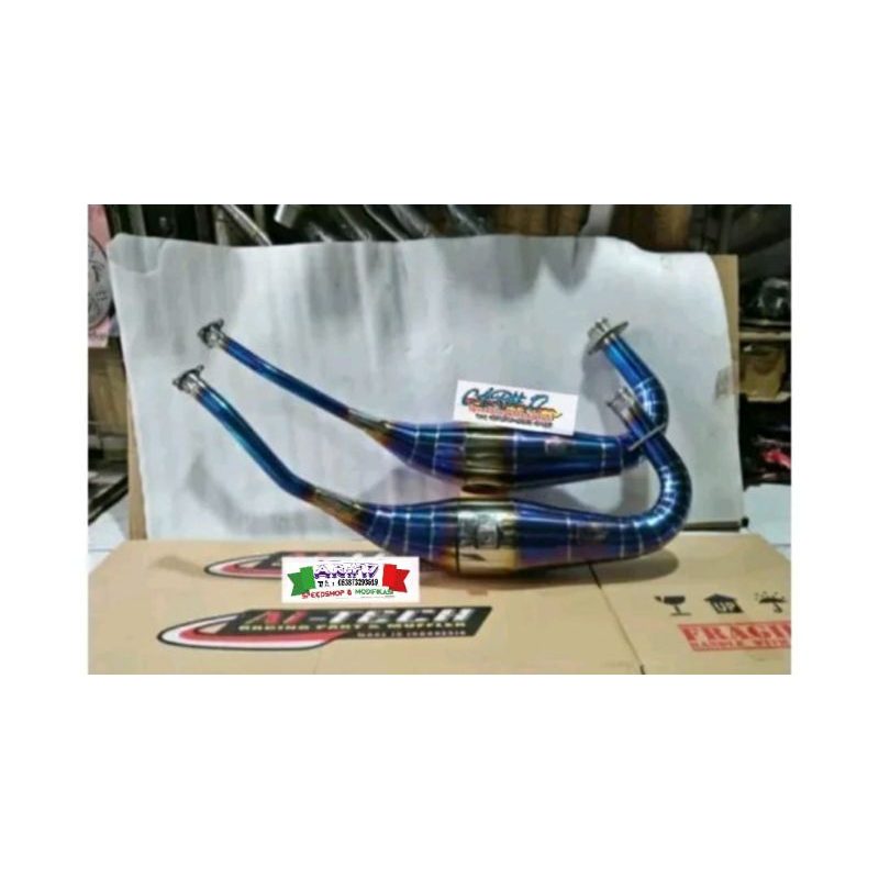 KNALPOT bluemon aitech new model original produck cobra dan non cobra ninja 150 R SS RR ZX New Old K