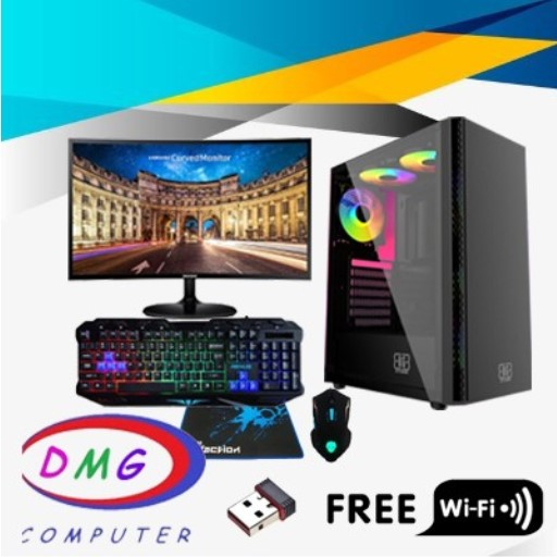 PC Lengkap Gaming i7 3770 VGA GTX 1650 RAM 16GB Include LED Samsung 24&quot;Curved