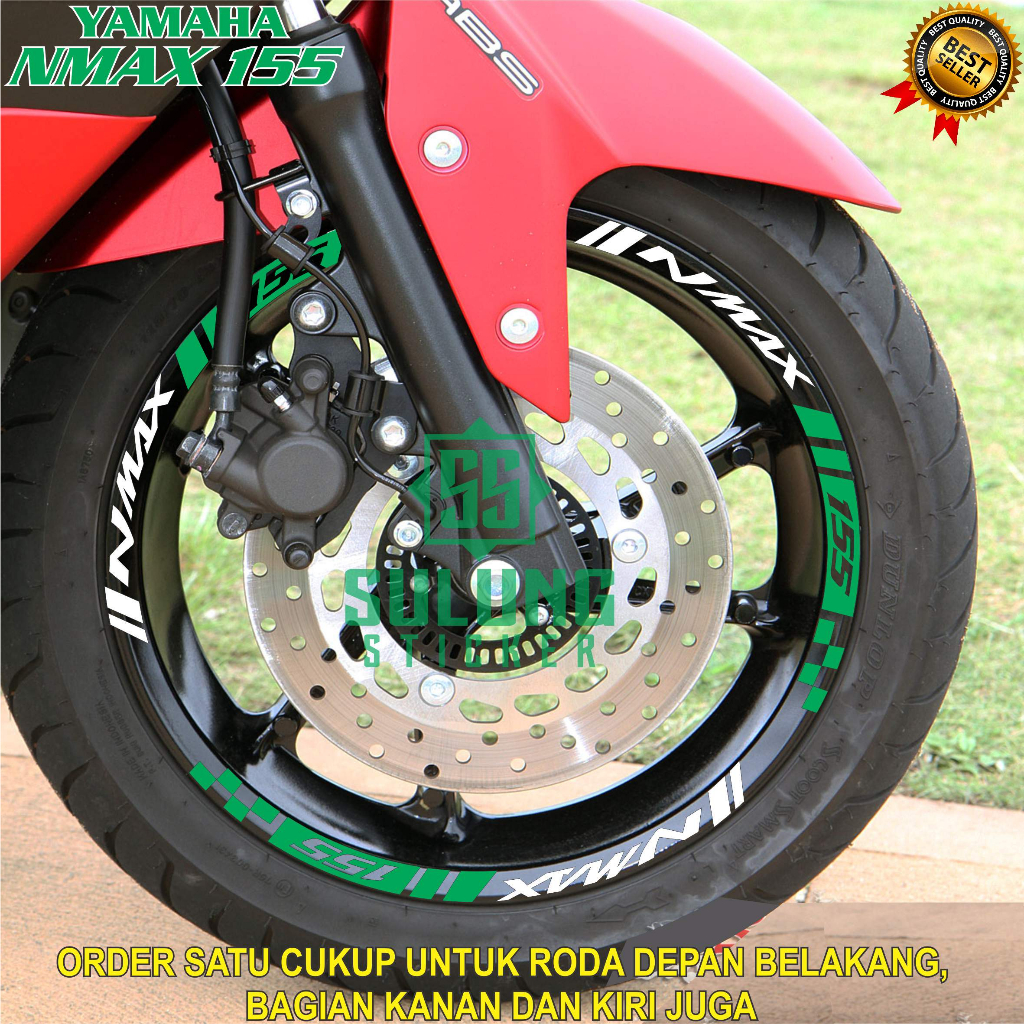 Stiker Cutting Lis Velg Motor Yamaha NMAX 155 Sticker List Pelk