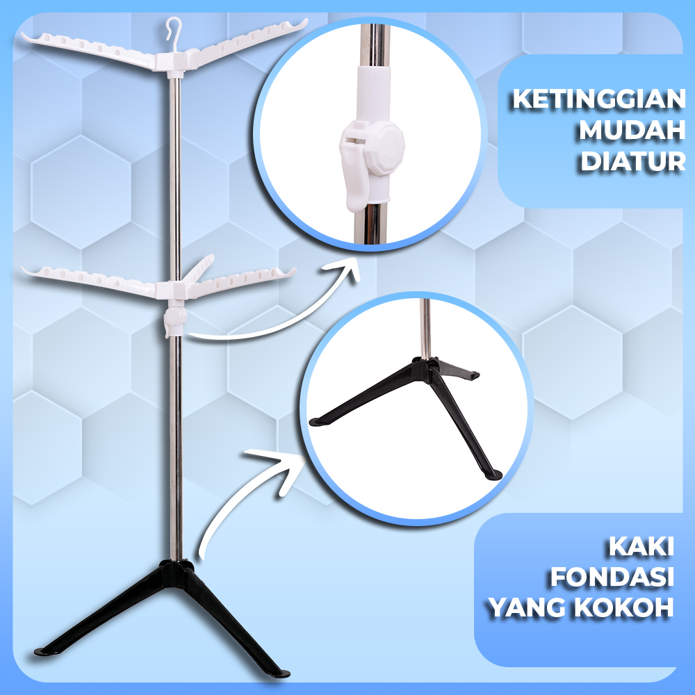 Gantungan Baju / Jemuran Baju / Stand Hanger Serbaguna ORANGEHOME88