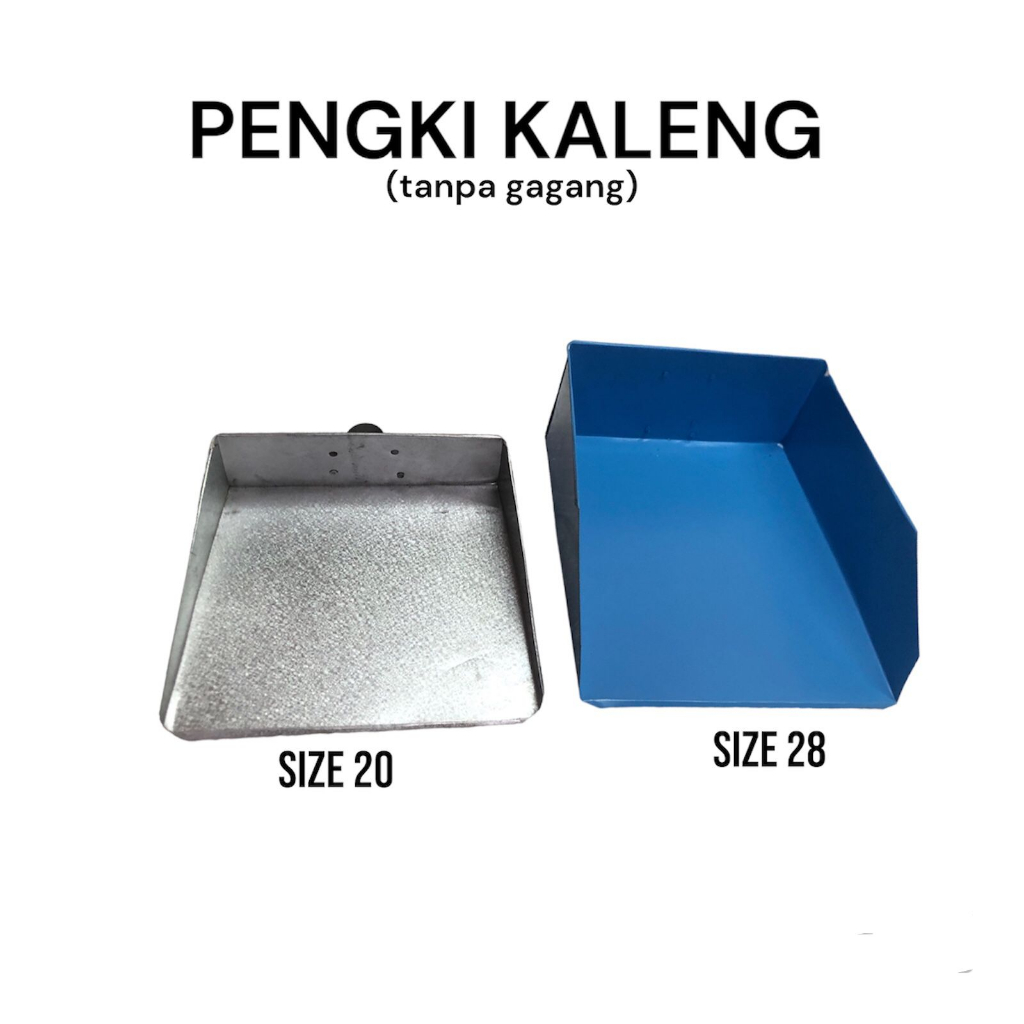 PENGKI KALENG BAHAN PLAT PRESS TANPA GAGANG READY UKURAN JUMBO &amp; STANDAR