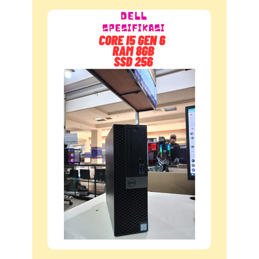 CPU DELL CORE I5 GEN 6 RAM 8 SSD 256