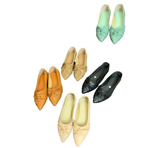 Deliwafa- [Flatshoes Wanita] Nelza Flatshoes