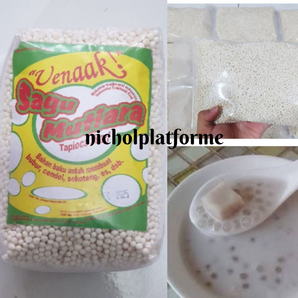 

nicholplatforme⚡sagu mutiara thailand 500gr / sagu mutiara putih topping minuman makanan murah