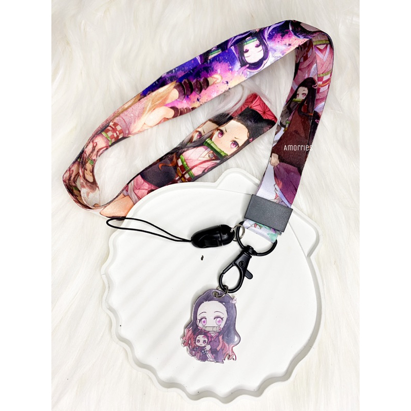 

Lanyard Nezuko Kimetsu No Yaiba/ Gantungan Lanyard Anime Demon Slayer Nezuko Tanjiro Zenitsu TALI HP LUCU TALI HP ID CARD