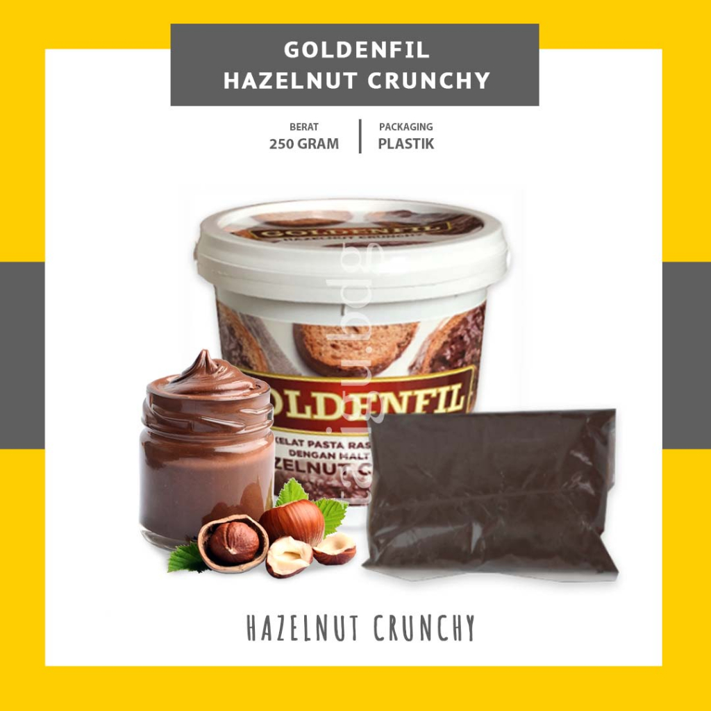 HAZELNUT CHOCO CRUNCHY GOLDENFIL CHOCO CRUNCHY 250GR - SELAI COKLAT MATCHA RENYAH - HAZELNUT GREEN TEA CHOCOLATE TIRAMISU - SELAI RENYAH CRUNCHY COKLAT - SELAI ISIAN ROTI BAKAR