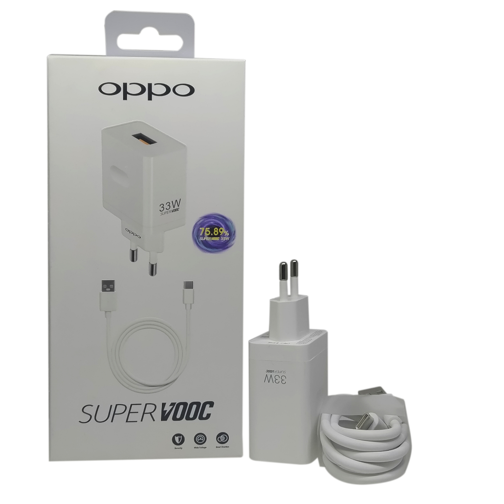 Charger Oppo 33W Super Vooc Type C New Original 99%