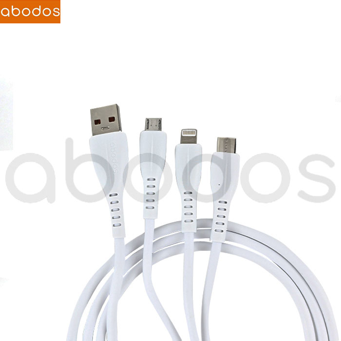 Abodos 3IN1 Kabel Data Micro+Lightning+Type-C 5A