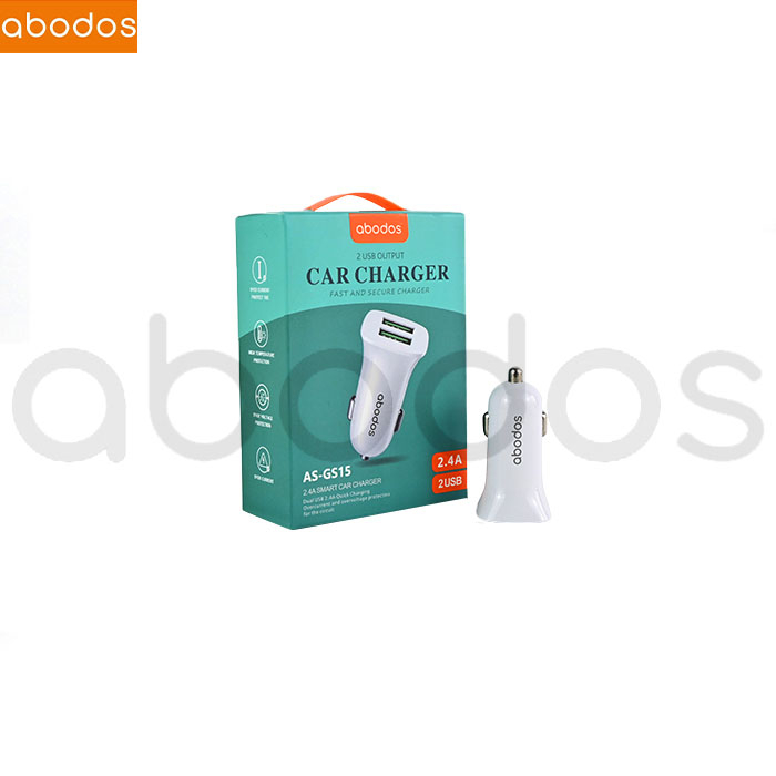 Abodos Car Converter Charger Dual Port USB Pengisian Cepat