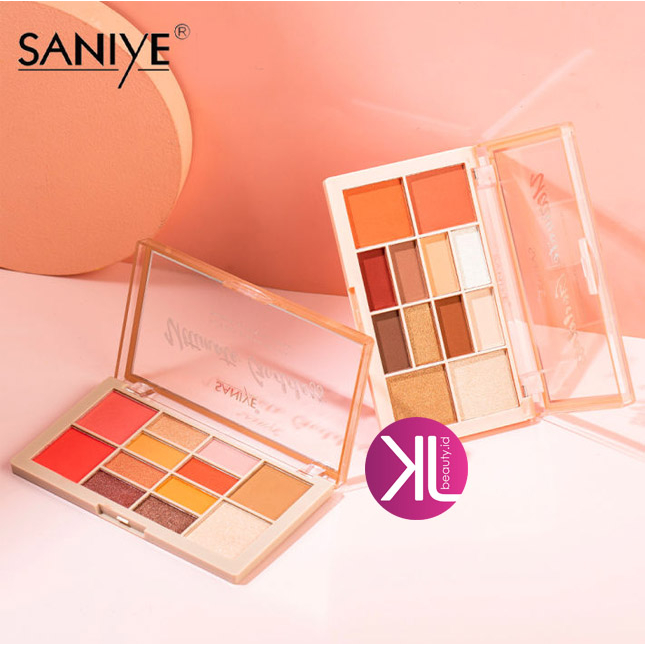 SANIYE【BPOM】12 Colors Eyeshadow Palette 4 IN 1 Multifungsi E225