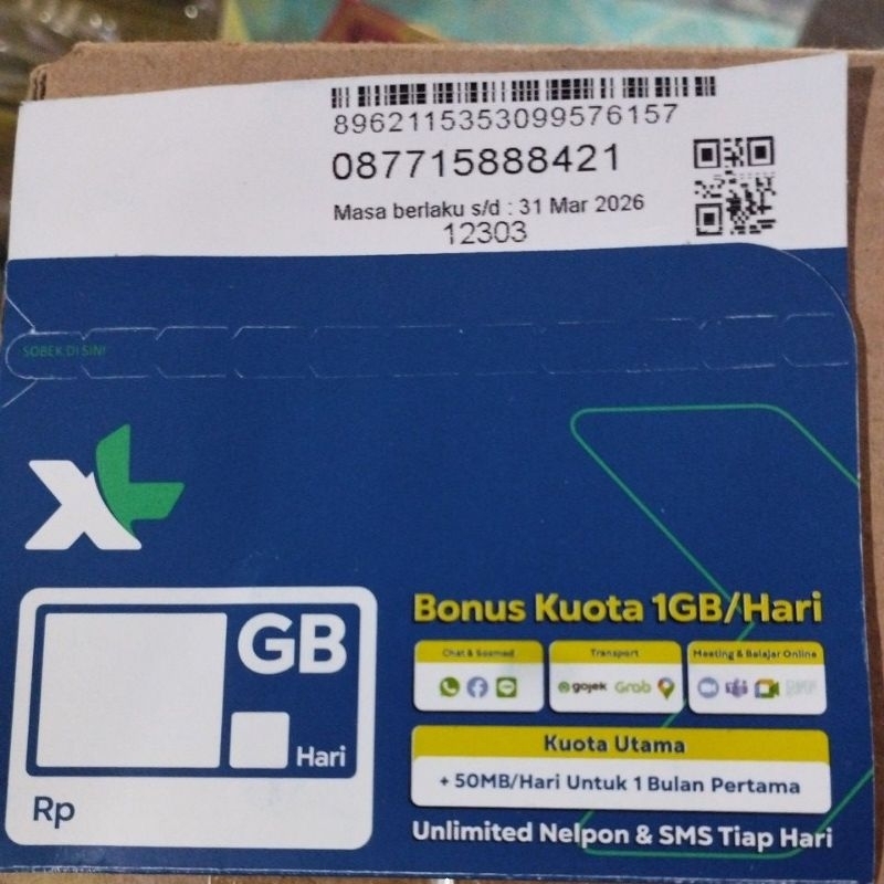 kartu perdana xl kosongan