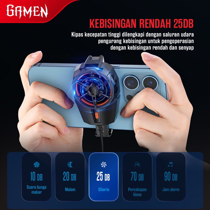 GAMEN GMR04 Fan Cooler Radiator Pendingin HP Cooling Fan Gaming - Garansi 1 Tahun