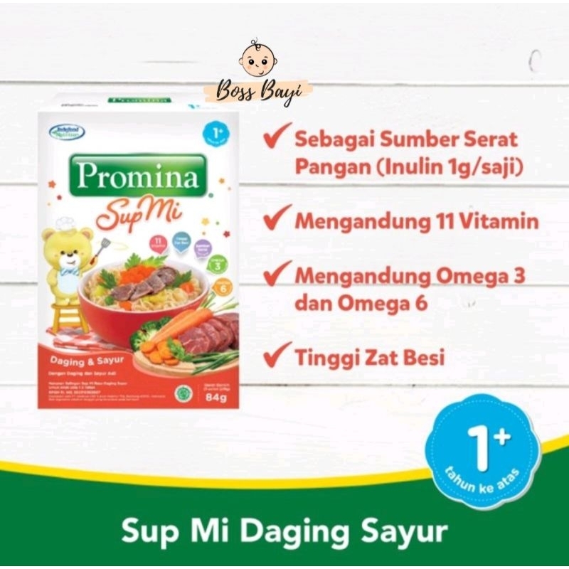 PROMINA - Sup Mi Ayam Sayur / Daging Sayur | Mi Batita Ayam Kampung