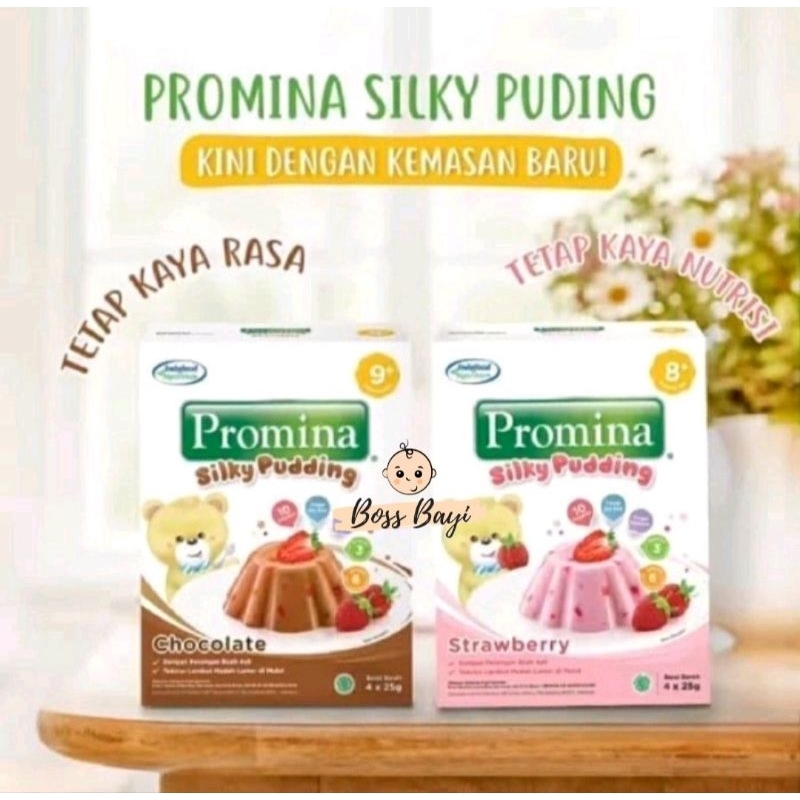 PROMINA - Silky Pudding Strawberry / Coklat ( Pudding MPASI Bayi /Anak )