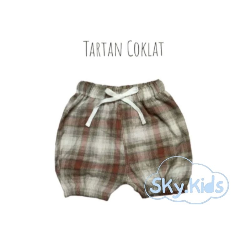 Celana pendek Bloomer Anak bayi motif kotak by _sky kids //celana anak//celana pendek anak//