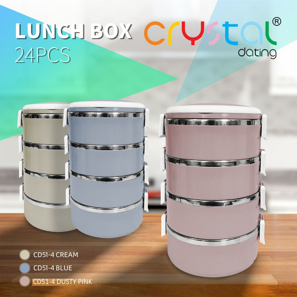 GARANSI (COD) RANTANG SUSUN 4 STAINLESS POLOS CD51-4 TERLARIS TERMURAH