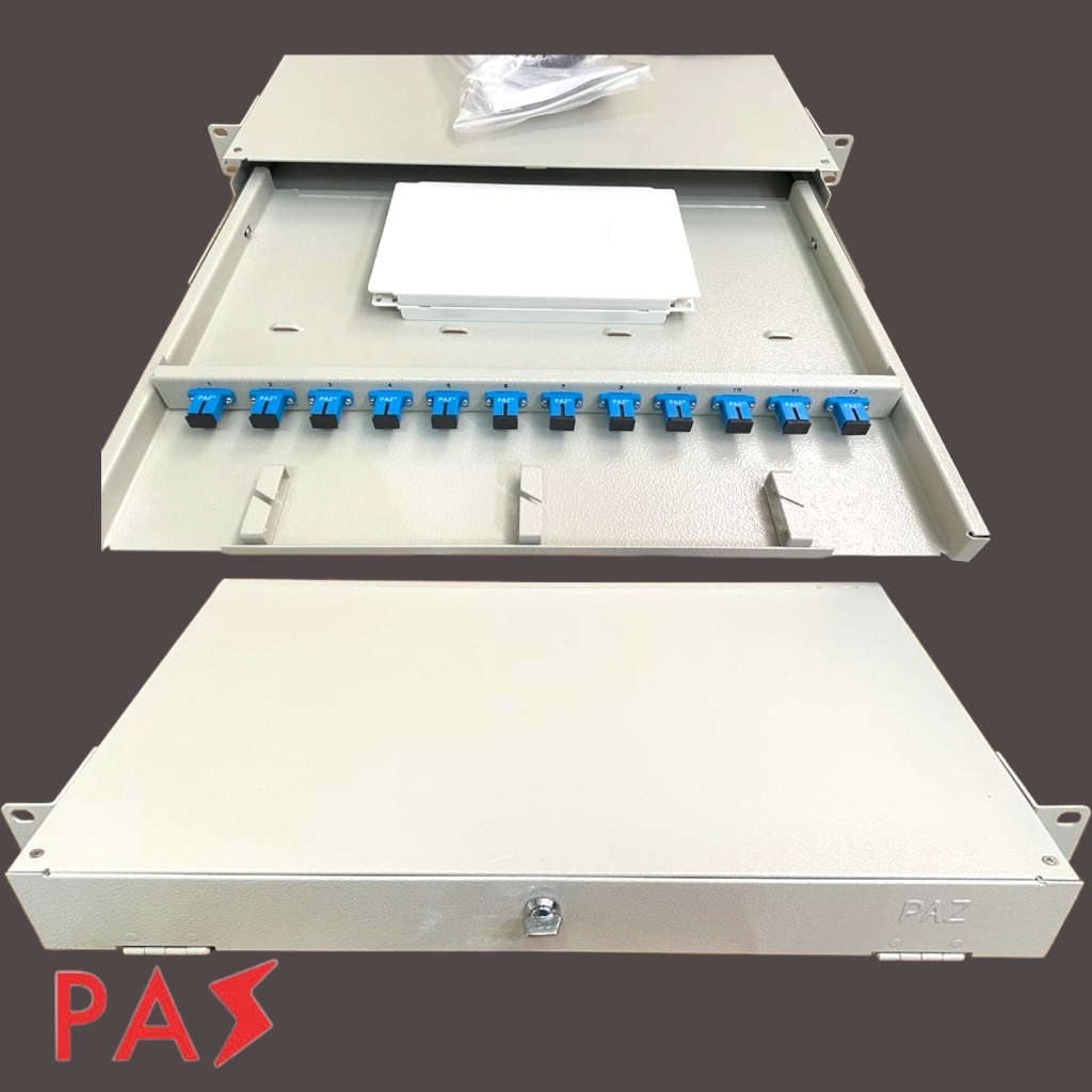 otb 12 core paz lengkap pigtail adapter / optical termination box paz original