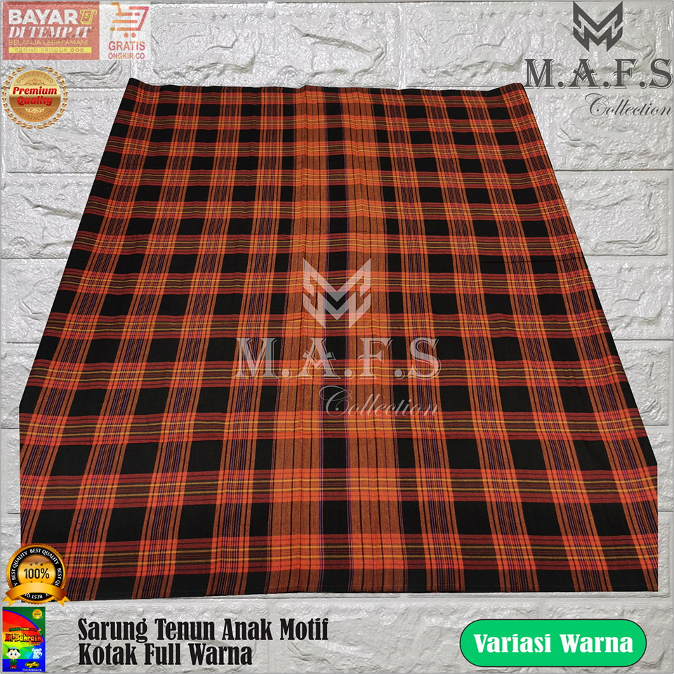 SARUNG ANAK MOTIF KOTAK NEW FULL WARNA ALBAHRAIN