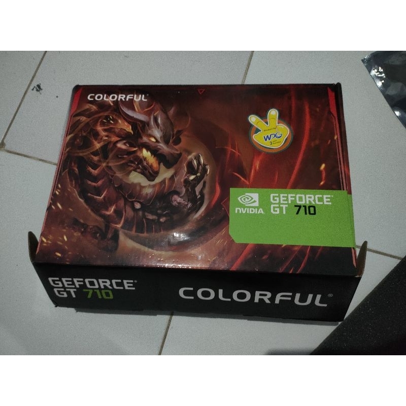 VGA Colorful GT 710 2gb DDR3 bekas like new - VGA card DDR3 colorful GT 710 2gb