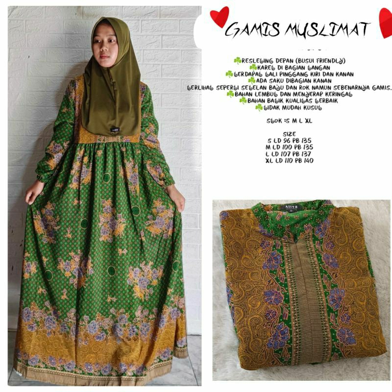 BAJU GAMIS MUSLIMAT NU TERBARU/SERGAMAN MUSLIMAT