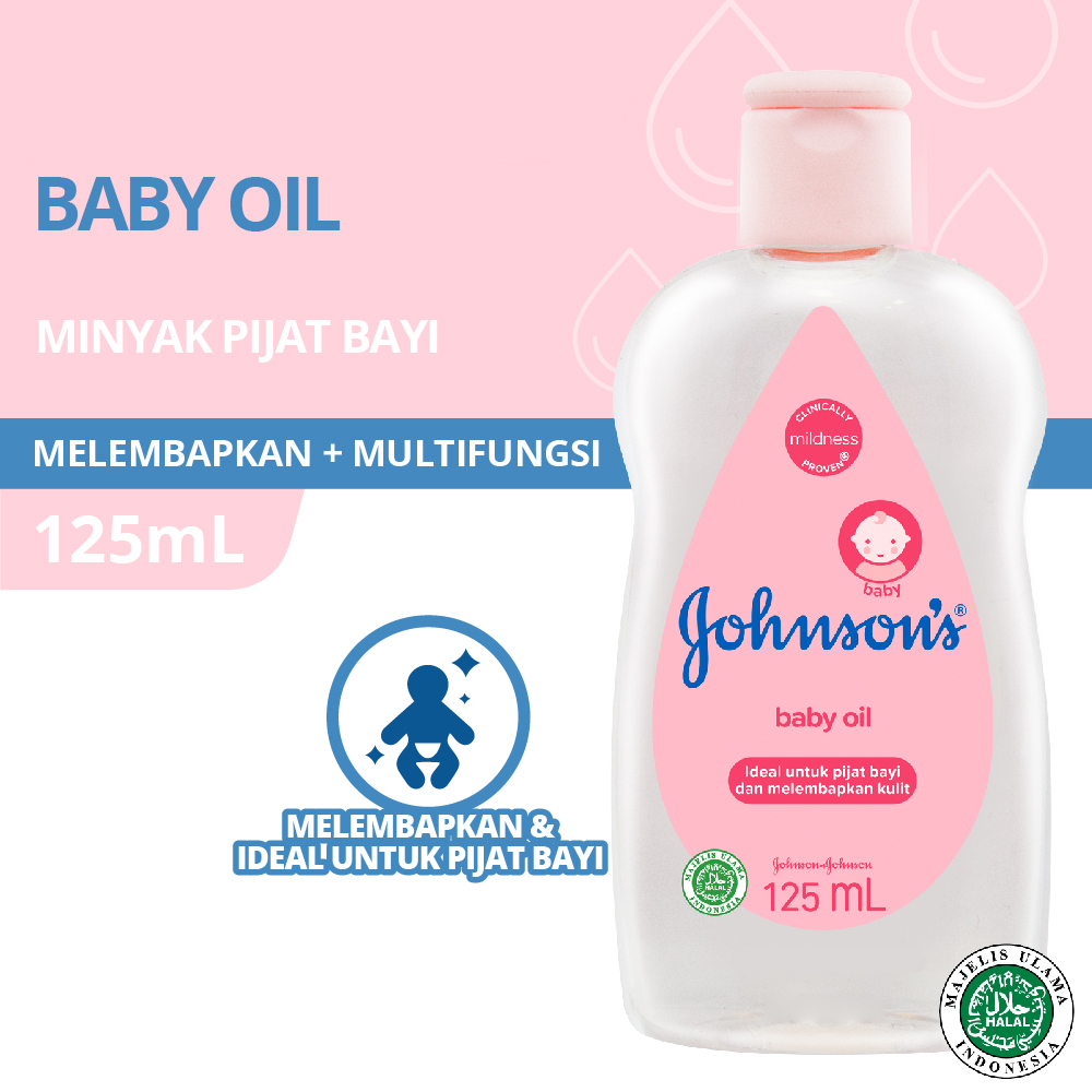 ❤ZJ❤ JOHNSON'S Baby Oil 50ml 125ml 200ml | Baby Oil Johnson 50ml 125ml 200ml