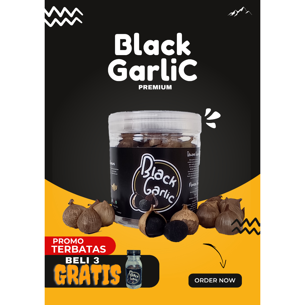 

Black Garlic/Bawang Hitam Tunggal Lanang 100gr Herbal Premium IMPORT