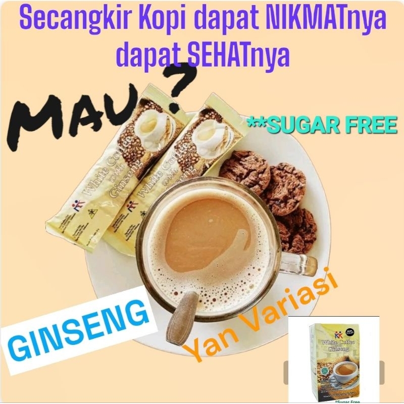 

Kopi Susu Ginseng KK White Coffee With Ginseng KK Indonesia Meningkatkan Stamina Kopi Ginseng Krimer