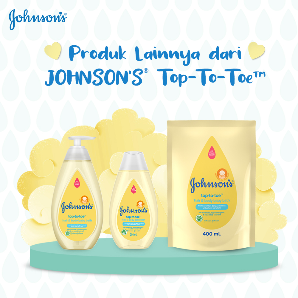 [bisa COD] JOHNSONS Baby Wash Top to Toe | Milk Rice | Bedtime | Cotton Touch | Blue - Johnson Baby and Kids Shampoo 100ml 200ml