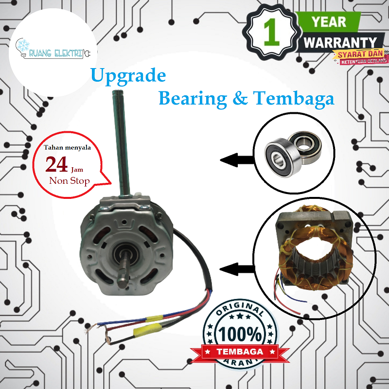 DINAMO UNIVERSAL KIPAS ANGIN BESI 16 INCH Arashi/Yundai/Sekai as 8mm