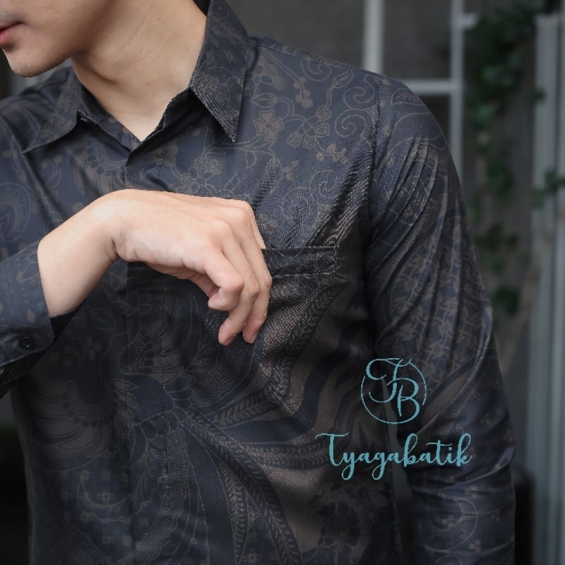 Kemeja Batik Pria Lapis Furing Premium 0206 Tyaga Batik