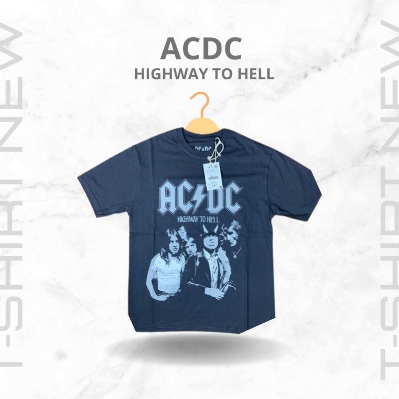 Tshirt Pull&bear Collabs "ACDC HIGHWAY TO HELL" New
