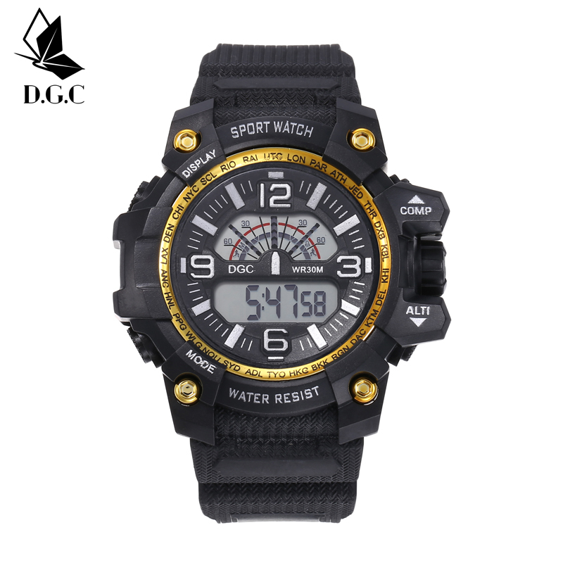 COD Jam Tangan Pria Terbaru Digital Sport Rubber Fashion Watch Men Murah M196